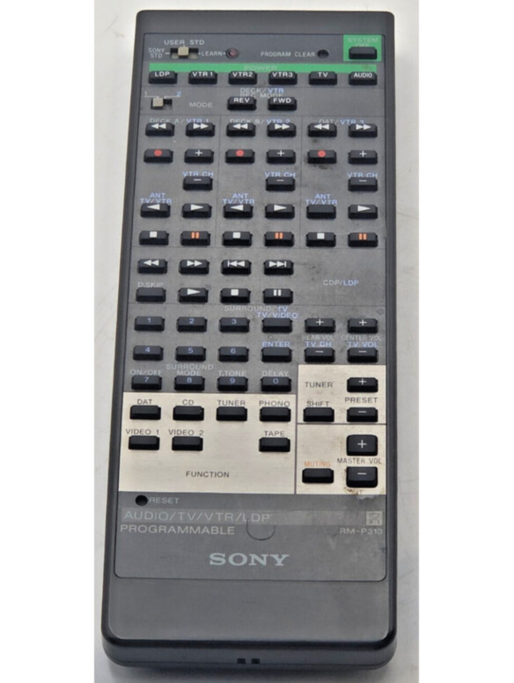Vintage Sony RM-P313 Programmable Remote STR-GX67ES Audio TV VTR LDP OEM